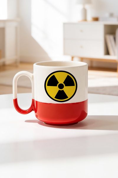 BB TRADE كوب رادياسيشن ديزاين سيراميك مطبوع برو سعة 330 مل