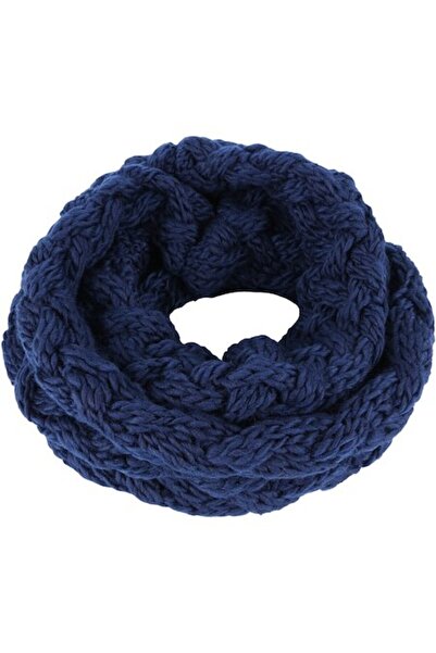 Joolar Unisex Knitted Circular Scarf, Twisted Model, B088-77 Blue
