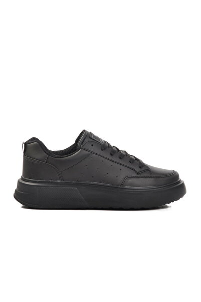 Aspor Black Lace-Up Women's Sports Shoes Sneaker