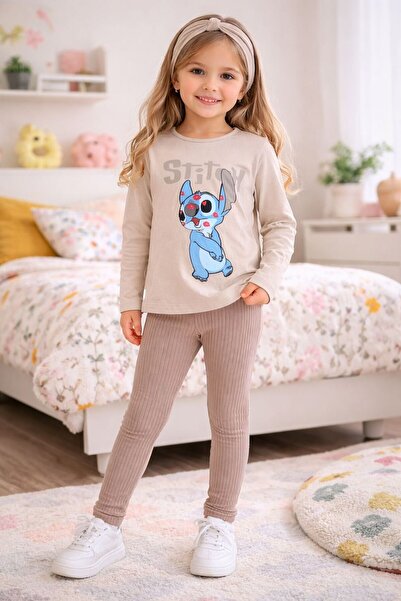 GMG Baby Girl Child 2-Thread Transitional Corded Fabric Leggings Blouse 2-Pie...