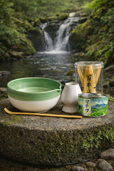 MATCHİVA مجموعة ماتشا للمبتدئين ومسحوق ماتشا فاخر - مجموعة تحضير ماتشا كاملة ...