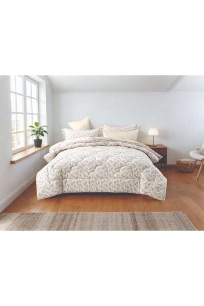 Alhabib bedding مفرش صيفي مايكروفايبر مزدوج اوف وايت برسومات الزهور يناسب سري...