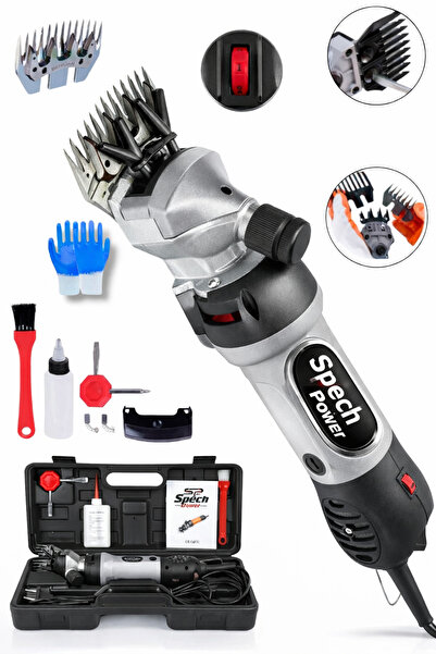 Spech Power Profesyonel Devir Ayarlı Elektrikli Koyun Kırkma Makinesi Seti