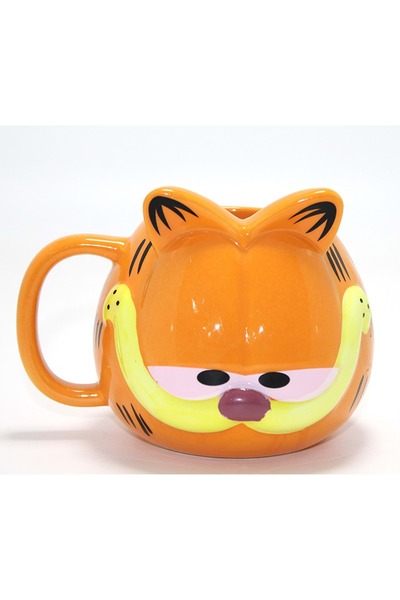Store 3D Garfield Tasarımı Porselen Kupa Bardak 10*5.5 Cm