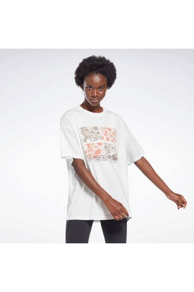 Reebok Tricou dama maneca scurta cu imprimeu grafic