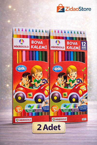 Emrah Gültekin 12-Pack Dry Crayons 12 Colors Crayon Set for Kids + Mini Toy a...