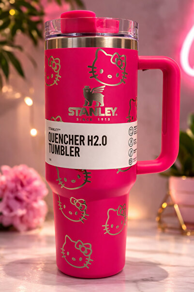 Hello Kitty Printed Stnley Thermos 1.18 Lt Quencher Model