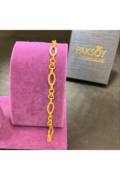 paksoy kuyumculuk 22 Ayar Altın Bileklik Süzme Model İncelikli 5.15gr 18 cm K...