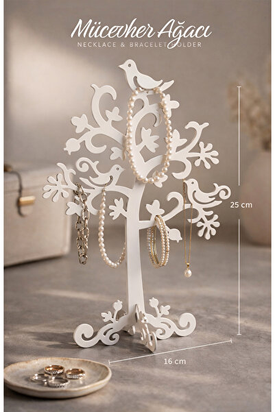 Işıl Concept Jewelry Tree Jewelry Stand – Metal Jewelry Hanger, Aesthetic Jew...