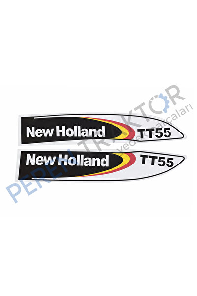 PEREN TRAKTÖR New Holland TT55 Yan Yazı Takımı Siyah Tip Kaporta Etiketi Sağ ...