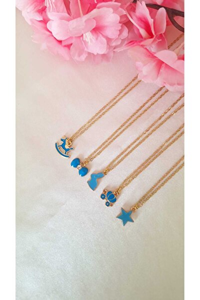 SOUL BY A&B 5Pcs Friendship Necklace Bff Necklace Blue Necklace