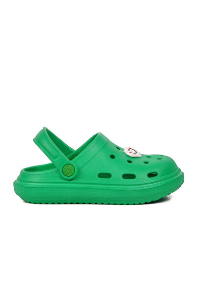Aspor Green Unisex Sabo Kids Slippers