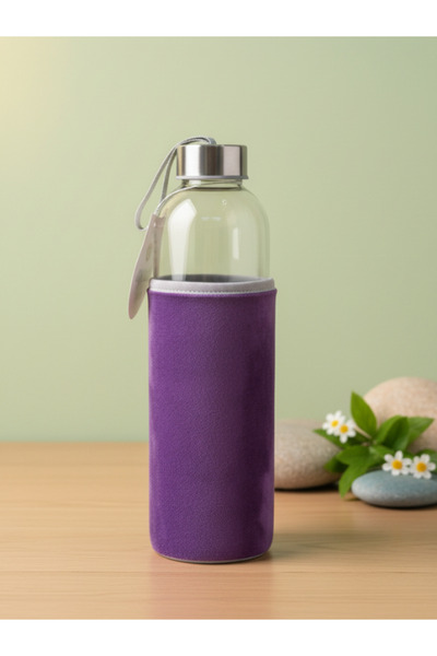 Dörtel Tedarik Velvet Glass Flask with Case 750 ml