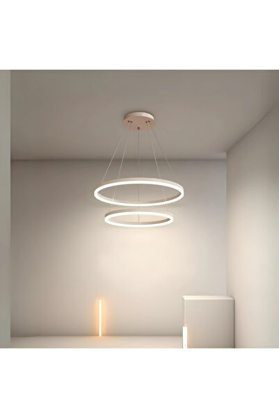 RFAN Candelabru LED suspendat, model F310/2, cu telecomandă, 3 tipuri de lumi...