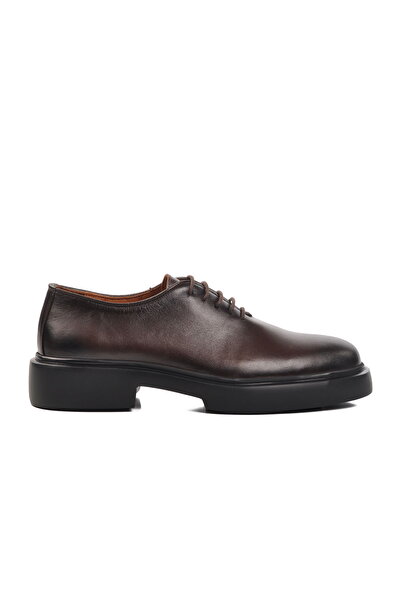 Aspor Brown Genuine Leather Men's Classic Shoes Premium