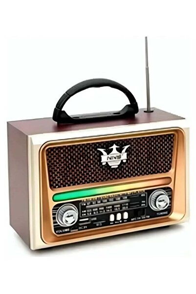 NNS مكبر صوت بلوتوث NS-8189 مزود براديو FM، ووظيفة USB، وبطاقة SD مع ضوء LED