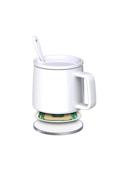 E-smartgadget Încărcător wireless 2 în 1 cu încălzitor de cești