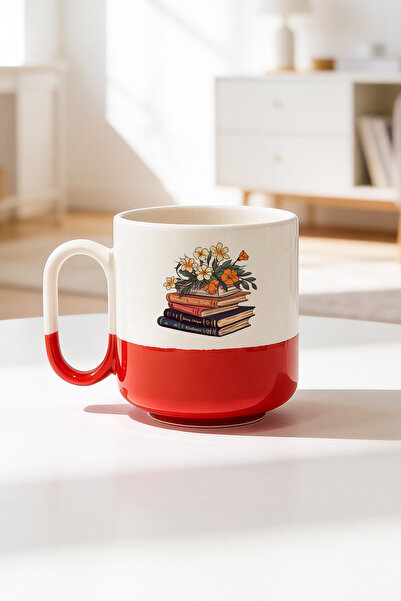 BB TRADE Kitap Tasarımlı Seramik Baskılı Pro Kupa Bardak 330ml