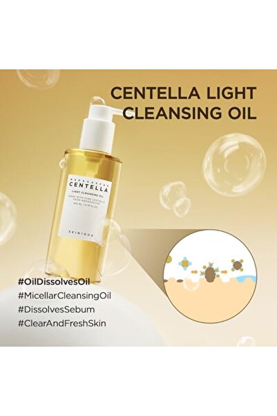 Hepta Collection SKIN1004 Madagaskar Centella Hafif Temizleme Yağı 6.76 fl.oz, 200ml | Yüz için Nazik Yağ Temizleyici