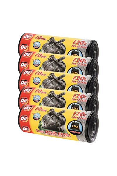 Oti Set of 5 Garbage Bags, Solid Extra , 120 L