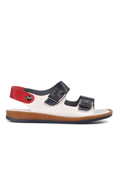 Aspor Navy Blue White Red Comfort Boy's Flat Sandals