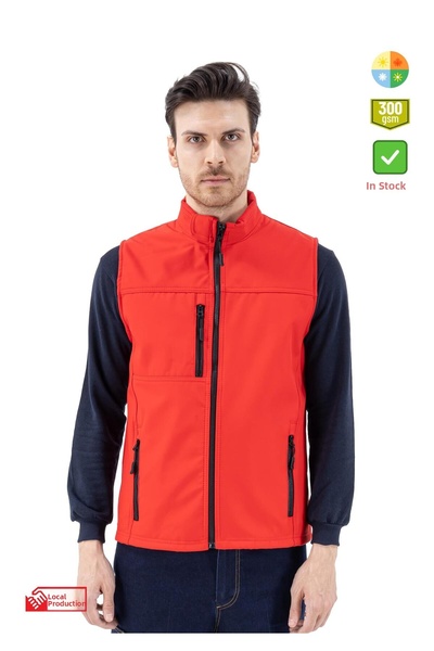Frekans İş Güvenliği İş Kıyafetleri Safesawa Dark Softshell Outdoor Vest Red ...