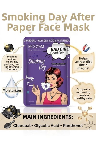 M00YAM Most Preferred! Smoking Day Mooyam Bad Girl Good Skin 6-Piece Face Mask Set