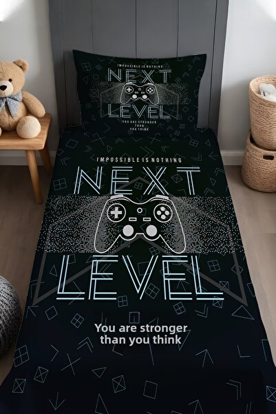 EVPANYA Next Level Game Patterned Bedspread and Pillowcase
