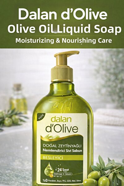 Dalan صابون سائل مرطب ومغذي بزيت الزيتون من دي أوليف 400 مل
