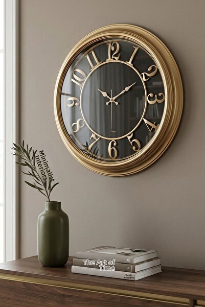 Frapan Home Glx 46 cm Premium Decorative Wall Clock with Embossed Numbers, La...