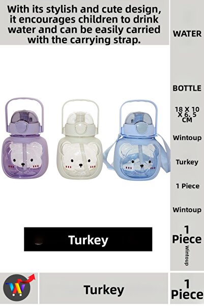 Wintoup # Water Bottle Office School Sports Children's Water Drinking Habit S...