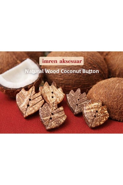 İMREN AKSESUAR كوكولاتة طبيعية مقطوعة بالليزر على شكل ورقة شجر مقاس 3 سم، عبو...