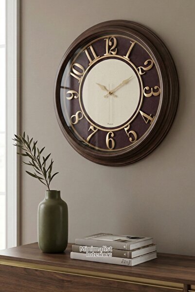 Frapan Home Glx 46 cm Premium Decorative Wall Clock with Embossed Numbers, La...