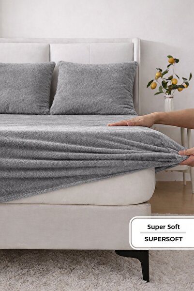 EvienHome Super Soft Flannel Fitted Sheet Set Single/ Double
