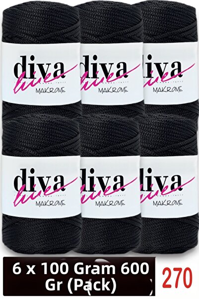 Diva İplik 1,5 mm - 600 Gr - Geantă din poliester macrame Supla İpi (Pachet d...