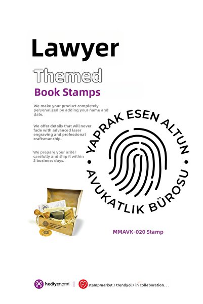 HEDİYENOMİ Mühürmarket > My Finger Is My Lawyer Book Seal - Ex-Libris - Book ...