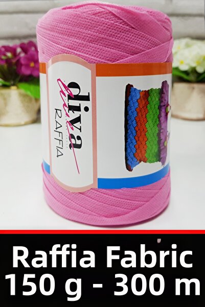 Diva İplik Fir Rafya Tela - 150 grame - 300 metri - Ç geantă și fir pentru ac...