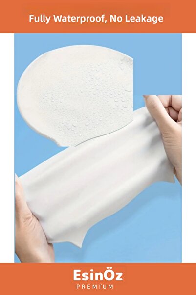 EsinÖz # Silicone Waterproof Swimming and Pool Cap, Flexible Structure, Unisex