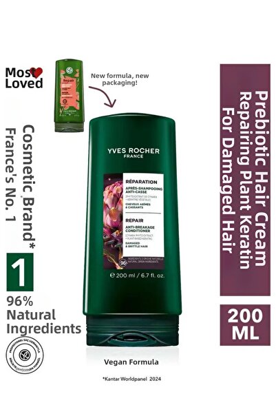 Yves Rocher Herbal Keratin Repair Prebiotic Conditioner 200 ml