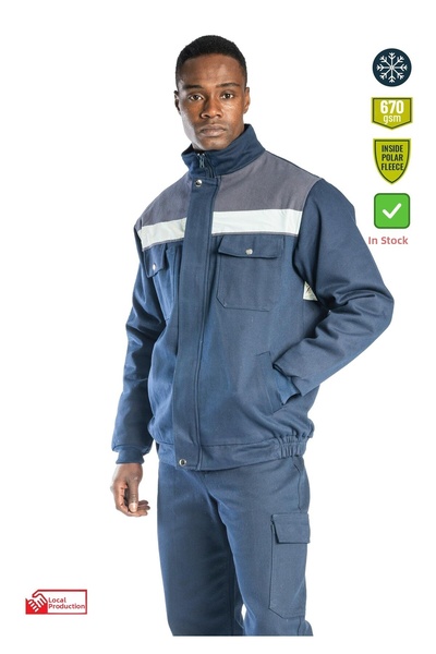 Frekans İş Güvenliği İş Kıyafetleri Safesawa Oscar Winter Fleece Lined Coat N...