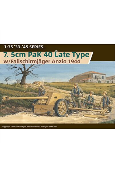 Dragon 6250 مقياس 1/35، 7.5 سم، مدفع مقطورة من النوع الخلفي PaK 40 وطاقمه (أن...