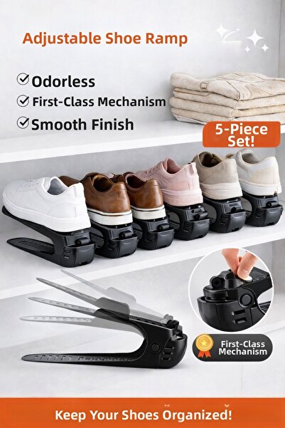 Funny Life منحدر أحذية قابل للتعديل من 5 مستويات - المستوى الأول منظم منظم لل...