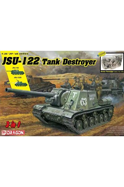 Dragon 6787 1/35 Scale, Jsu-122 Vs Panzerjager Russian Tank Destroyer, Plasti...