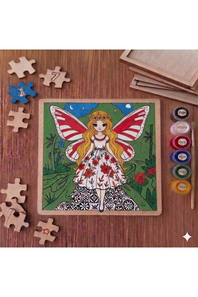 Hobiuniverse مجموعة تلوين خشبية ذاتية الصنع للأطفال - مجموعة مونتيسوري التعلي...