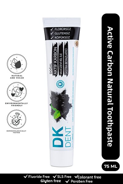 Dermokil Activated Carbon & Clay Whitening Adult Toothpaste 75 ml