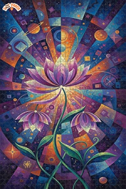 Esranın Dünyası لغز خشبي مكون من مزدوج الطبقات إطارًا بتصميم رقصة الزهور الكو...