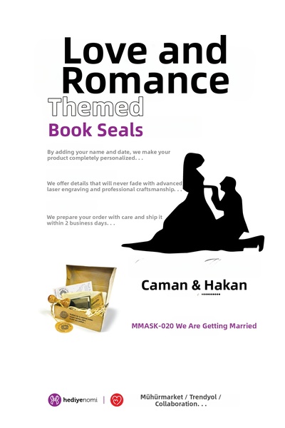 HEDİYENOMİ MühürMarket > ختم كتاب "نلتقي بالحب والدفء" - Ex-libris - ختم الكت...