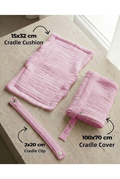 Joyous Mom Kids Σετ θηλασμού 4 στρώσεων από μουσελίνα, μαξιλάρι θηλασμού, κλι...