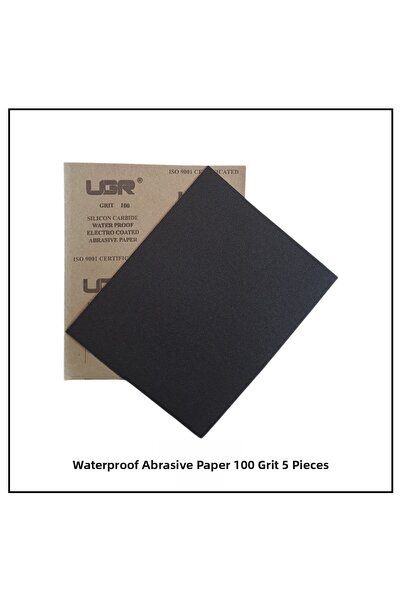 Adilon Paper Water Sandpaper, 100 Grit, (5 Sheets)