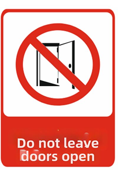 HiperAD Reklam لا تترك الممرات مغلقة - طباعة ديكوتا - لافتة تحذيرية من فوركس ...